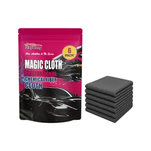 RayHong Set 6 Panni Pulizia Auto Microfibra Asciugamani Magici Senza Pelucchi Interni Auto