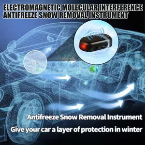 Detail view of the portable car electronic antifreeze and snow removal device with USB port.