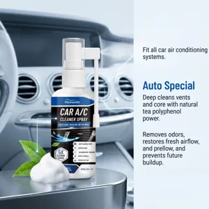 Car air conditioner cleaner spray, deep cleaning vents with natural tea polyphenol.