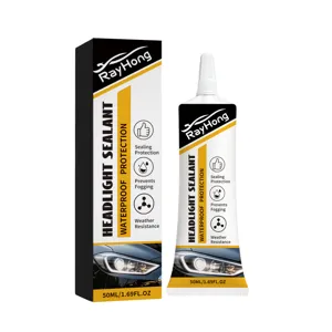 Rayhong Sellador de Faros de Coche Impermeable Antivaho 50ml Pegamento de Reparación