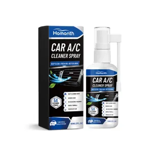HOMONTH car A/C cleaner spray 60ml, deep cleaning vent odor remover fresh air formula.