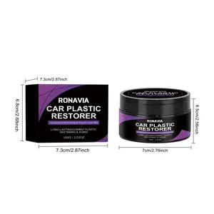 RONAVIA car plastic restorer cream 100g, automotive interior dashboard renew polish coating.