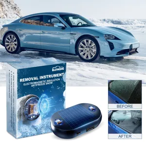 Tragbares auto elektromagnetisches frostschutz schneeentfernungs gerät solar für windschutzscheibe.