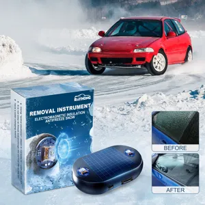 Elektromagnetischer Auto Schneeräumer Solar Frostschutz Enteiser für Windschutzscheibe.