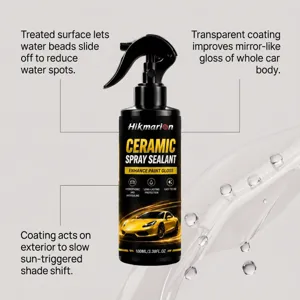 Hikmarion spray sellador cerámico para coche 100ml protección brillo pintura efecto