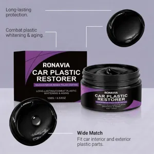 RONAVIA car plastic restorer 100g interior exterior trim restoration polish coating paste