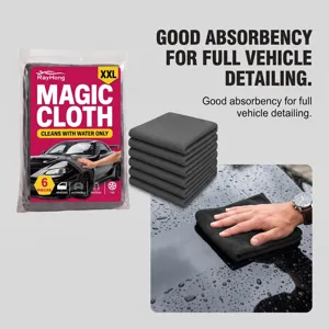 RAYHONG microvezel doekjes set voor auto detailing, super absorberende en herbruikbare handdoek.