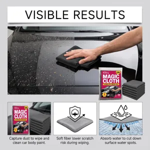 RAYHONG microvezel reinigingsdoek voor autolak detailing, stofverwijdering en waterabsorptie.