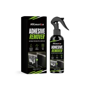 Hikmarion 100ml car adhesive remover spray for glass and paint, gentle formula removes sticker residue.