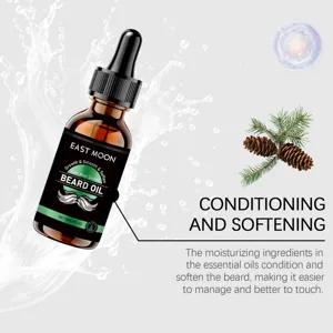 East Moon Zedernholz Bartöl 30ml feuchtigkeitsspendendes und pflegendes Bartserum für Männer
