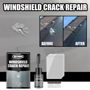 Windshield crack repair kit auto glass resin fixing tool repair kit clear fluid repair tool