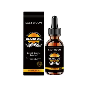 East Moon Sweet Orange Scented Beard Oil 30ml Nourishing Daily Grooming Serum for Men