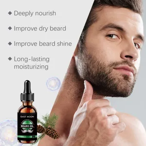 EAST MOON Zedernholz Bartöl 30ml, pflegt und befeuchtet den Bart tiefenwirksam für Männer.