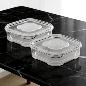 Transparente Plastik Vorratsdosen Set, luftdichter Küchen Vorratsbehälter für Frische.
