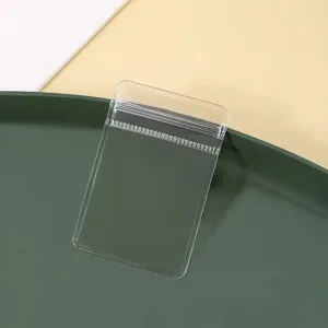 Clear PVC ziplock bag for jewelry storage necklace earrings ring packaging small pouch.