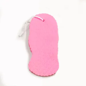 3D Fish Scale Exfoliating Bath Sponge Soft Body Scrubber with Hanging Rope Pink Color