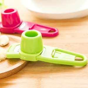 Prensa de Ajos de Plástico Cocina Creativa Molinillo de Ajo Manual Picadora de Jengibre