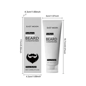 EAST MOON Men's Beard Conditioner 120ml with shea butter formula for smooth daily grooming.