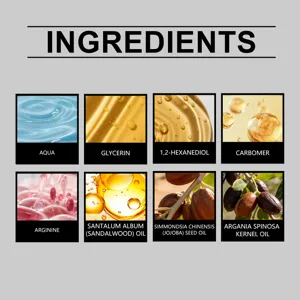 Beard oil ingredients detail view showing natural plant extracts and hydrating elements.