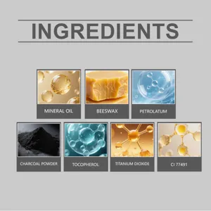 Vista detallada de ingredientes cosméticos que muestra componentes activos y extractos.