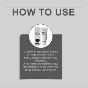 East Moon men beard conditioner 120ml softens and nourishes facial hair daily easily.