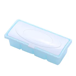 4-compartment plastic seasoning box with white lid kitchen condiment container main view