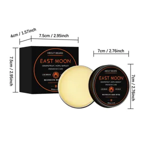 EAST MOON Beard Butter 60g hydrating styling grooming balm for men daily beard care