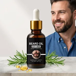 Men beard care essential oil 50ml moisturizing refreshing smooth post shave grooming beard oil