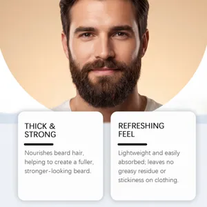 Men beard care oil daily facial hair moisturizing refreshing lightweight nourishing formula