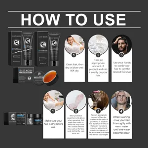 Guide d'utilisation gel et argile coiffants homme East Moon pour une coiffure parfaite.