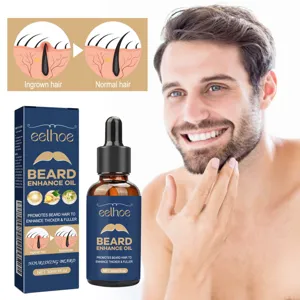 EELHOE beard enhancement oil 30ml with nourishing formula for thicker fuller beard growth.