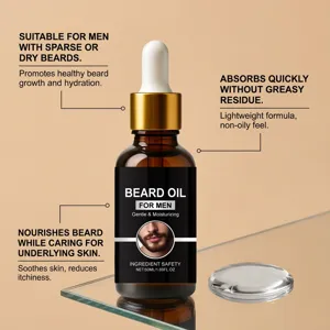Men beard oil nourishing moisturizing smoothing fast absorbing refreshing grooming care 50ml
