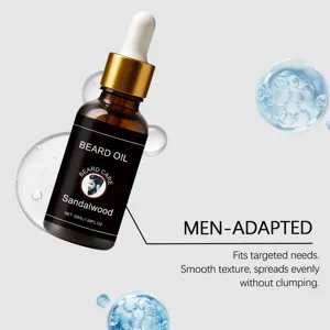 Men beard oil moisturizing and smoothing nourishing beard care product with dropper 50ml