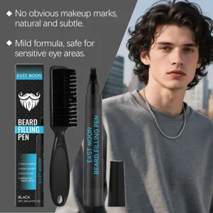 East Moon beard filling pen kit in black for men, grooming tool for natural daily beard care.