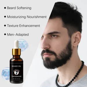 Men beard care oil sandalwood moisturizing softening styling grooming nourishing 50ml