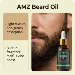 Men beard oil moisturizing nourishing sandalwood grooming essential oil smooth care 50ml