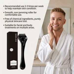 EAST MOON rouleau de soin de la peau homme outil facial microaiguille pour meilleure absorption
