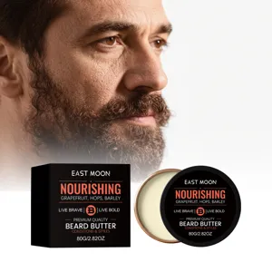 EAST MOON Balsamo per Barba Nutriente per Uomo Cura Idratante per Capelli e Barba Morbida