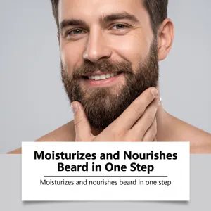 Men beard balm moisturizing styling cream lightweight non greasy grooming care product 100g