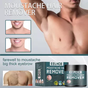 Crème dépilatoire homme EELHOE vue détaillée montrant un effet rapide et sans douleur.
