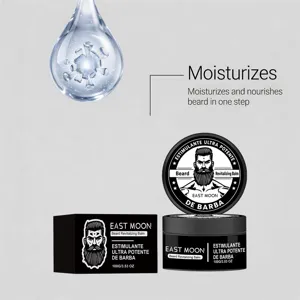 East Moon beard revitalizing balm, moisturizing and nourishing cream for daily men grooming, 100g.