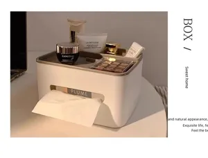 Boite a mouchoirs de bureau creative avec rangement pour salon et decoration de maison.