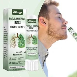 South Moon herbal lung cleanse nasal inhaler, natural plant extract for easy breathing.