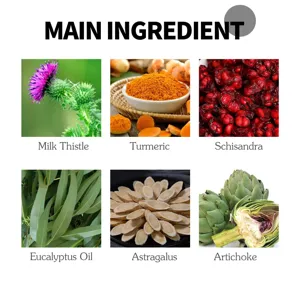 Vista dettagliata di preziosi ingredienti erboristici naturali con vari estratti botanici.