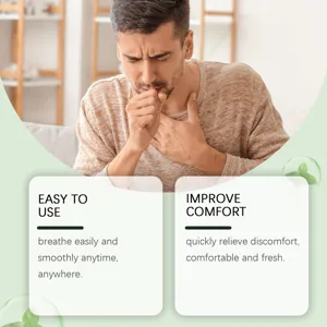Herbal nasal inhaler detail scene showing easy breathing and comfort relief anytime anywhere.