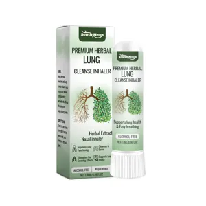 South Moon herbal lung cleanse nasal inhaler, natural plant formula for easy breathing and refreshing care. 1.8ml.