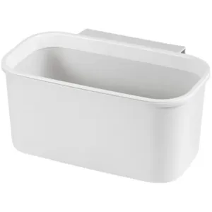 Cesta colgante de almacenamiento blanca para cama de dormitorio, organizador práctico diario.