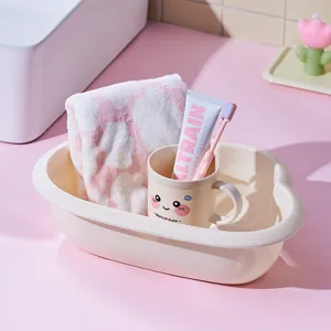 Lavabo in plastica ispessita per uso domestico e neonato, resistente e bel design.