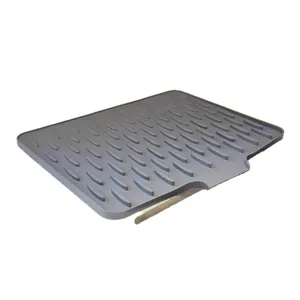 Tappetino scolapiatti in silicone per cucina con pendenza, protezione piano lavoro.