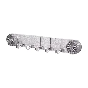 Patere murale a ventouse rotative avec motif d'onde d'eau et montage sans percage